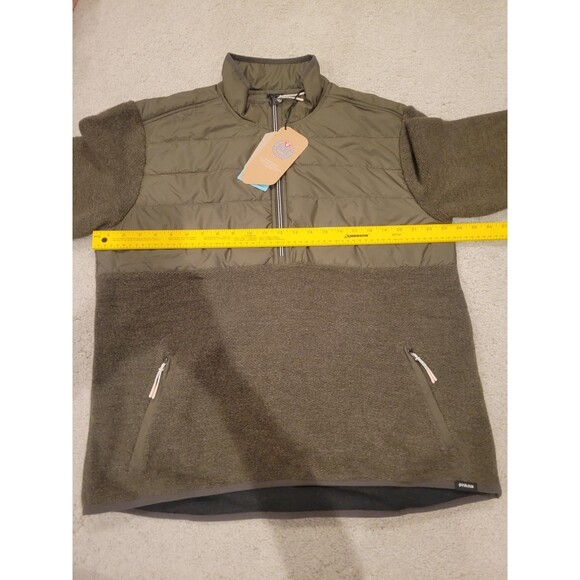NWT Prana IncrediWool 1/2 Zip Sweater Pullover Men's XL Slate Green Heather - Picture 5 of 9
